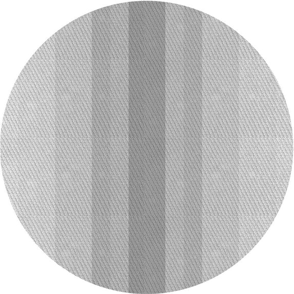 Ahgly Company Machine Washable Indoor Round Transitional Gunmetal Gray Area Rugs, 5' Round