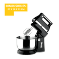 thumbnail image 4 of Batidora De Pedestal 2 En 1 De Mano 5 Vel Con Turbo 300w Belug Negro, 4 of 4