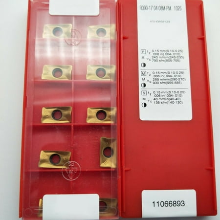 

Ana 10pcs R390-17 04 08M-PM 1025 Indexable carbide cutter inserts