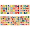 thumbnail image 3 of Bloques de construcción de madera para educación infantil temprana, rompecabezas de formas alfanuméricas, cognición de colores, tablero de juego para jardín de infantes, juguetes educativos, 3 of 6