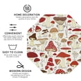 thumbnail image 3 of Yiaed Cartoon Mushrooms Print Leather Coasters for Drinks - Cup Coasters Coffee Table Kitchen Table Bar, Home & Office Gifts Handmade Drink Coasters-Octagon, 3 of 6