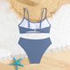 thumbnail image 5 of Odeerbi 8-14 Años Niñas Playa de Verano Bikini de Cuerda Traje de Baño Hawaiano Traje de Baño de Color Sólido Traje de Baño de Dos Piezas Set, 5 of 6