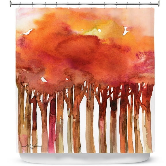 Shower Curtains 70" x 84" from DiaNoche Designs by Kathy Stanion - Tree Impressions 4