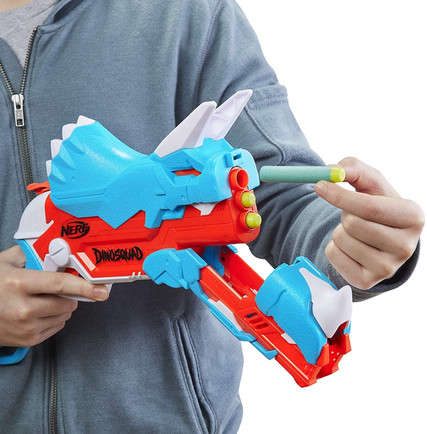 NERF DinoSquad Tricera-blast Blaster  8 Years and Up