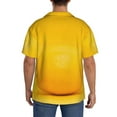 thumbnail image 5 of Daiia Yellow Lemon Men's Linen Shirts Short Sleeve Casual Shirts Button Down Shirt for Men Beach Summer Wedding Shirt-XX-Large, 5 of 7
