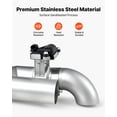 thumbnail image 4 of VEVOR Electric Exhaust Cutout, 2.5 Inch Universal Stainless Steel Exhaust Valve Kit with One Controller Remote Kit, Cut Out Valve, Y Pipe, Remote Control & Box, Fits Trucks, Sedans, Sports Cars, SUVs, 4 of 9