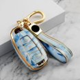 thumbnail image 1 of Car Key Fob Cover Case Protector Jade Style TPU Car Key Fob Case Cover 3 Buttons For Hyundai Veloster 2017-2019, 1 of 10