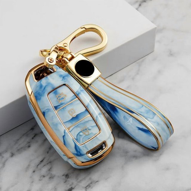 Car Key Fob Cover Case Protector Jade Style TPU Car Key Fob Case Cover 3 Buttons For Hyundai Veloster 2017-2019