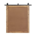 thumbnail image 6 of DecMode 37" x 41" Brown Wall Mirror with Metal Hanging Rod, 6 of 11