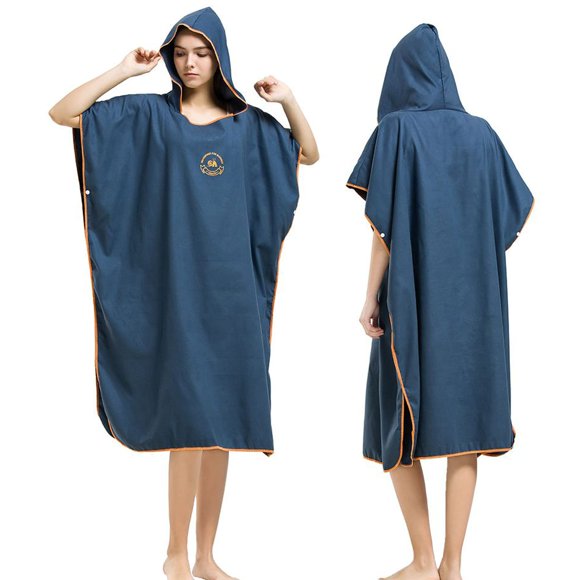 Traje de neopreno de microfibra Surf Poncho Hiturbo, bata de baño cambiadora