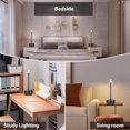 thumbnail image 3 of Stylish Cordless Design Dimmable LED Table Lamp Rechargeable Battery Portable Touch Control Nightstand Lamp For Home Decor, 3 of 8