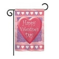 thumbnail image 2 of Breeze Decor 01047 Valentines Heart 2-Sided Vertical Impression House Flag - 28 x 40 in., 2 of 2