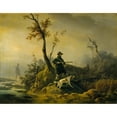 thumbnail image 2 of Horace Vernet 24x20 Gold Ornate Framed and Double Matted Museum Art Print Titled - Duck Shooting (1824), 2 of 4