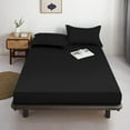 thumbnail image 5 of Lirex Twin XL Size Fitted Sheet, 100% Cotton, 300 Thread Count, Black, 5 of 6
