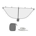 thumbnail image 1 of Compact Easy Setup Camping Hammock Bug Hiking Beach Picnic gray, 1 of 9