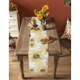 thumbnail image 5 of Yellow Sunflower Table Runner 90 Inches, Spring Summer Floral Botanical Retro Bed Runner Dresser Scarves Tabletop for Indoor Outdoor Parties/Ceremony/Banquet, 13" x 90", 5 of 8