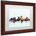 thumbnail image 2 of "El Paso Texas Skyline Blue" Canvas Art by Michael Tompsett, White Matte, Wood Frame, 2 of 4