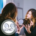 thumbnail image 2 of EeaseCA 2Pcs Pocket Size Portable Foldable Handheld Compact Mirror Makeup Mirror, 2 of 8