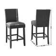 thumbnail image 5 of Roundhill Furniture Biony Fabric Nail Head Counter Height Stools, Tan, 5 of 5