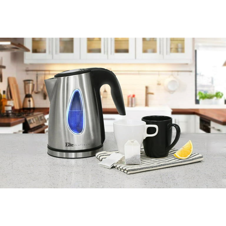Elite by Maxi-Matic Cordless Electric Kettle - Silver/Black, 1.7 L - Ralphs