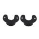 thumbnail image 4 of IDEANATEGRATE 2Ud Soporte Para Barra Colgante De Acero Inoxidable Negro Ideal Para Closet, 4 of 6