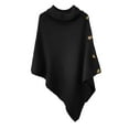 thumbnail image 4 of TAIAOJING Women's Scarf Shawls and Wraps Crewneck Long Sleeve Oversized Fuzzy Knit Warm Sweater Top Pullover Cape, 4 of 5
