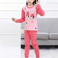 thumbnail image 2 of Toddler Pajamas Long Sleeve Girls Pajama Set Kids Solid Pjs Boys Soft Sleepwear,cartoon 6-12 Months 12-24 Months 2t 3t 4t 5t 6t 7t 8t 9t Children Hot Pink 11-12 Years, 2 of 7