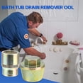 thumbnail image 4 of 1.5inch Bathtub Drain Remover Tool,Tub Drain Extractor with 1inch Socket,Remove the Old,Broken,Stubborn,Rusted Drain Tub,1 x Bathtub Drain Remover Tool 1 x Socket,Photo Color, 4 of 8