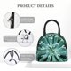 thumbnail image 4 of Easygdp Teal Cactus Bolsa de Almuerzo Insulada Grande, Forro de Aluminio, Diseño Espacioso, a Prueba de Fugas, Ideal para Trabajo, Picnics, Viajes y Actividades al Aire Libre, 4 of 6
