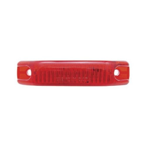 Red 6 LED 4" Slim Truck Trailer Side Marker Clearance Light / Red Lens
