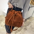 thumbnail image 4 of Zhaomeidaxi Women Leather  Bag Fringe Bag Satchel Shoulder bag Handbag Crossbody Bag, 4 of 9