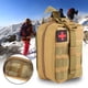 thumbnail image 5 of Bolsa de almacenamiento de medicamentos de emergencia para exteriores duradera, impermeable, color caqui, para botiquín de primeros auxilios, 5 of 8