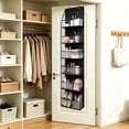 thumbnail image 5 of Behind the Door Hanging Storage Bag – 6 Compartments Mesh, 12 x 6 x 63 Inches, Large Capacity Organizer with Metal Hook, for Bedroom, Dormitory & Apartment, 5 of 7