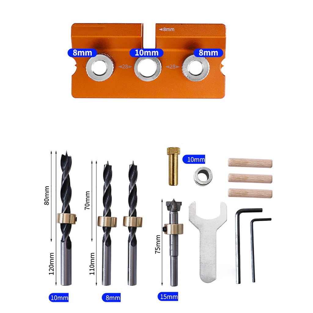 Woodworking Punch Hole Locators Self Centering Doweling Jig for Carpentry Tool