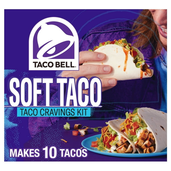 Taco Bell Soft Taco Cravings Kit, 420 g Box, TB SOFT TACO KIT
