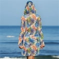 thumbnail image 4 of Trajes de Baño de Bikini de Mujer con Correas Impresas V Sexy Split Set de Tres Piezas, Diseño de Corte Alto para la Piscina de Playa Y las Vacaciones de Verano, 4 of 9