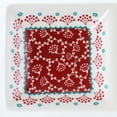 thumbnail image 4 of Gibson  Home Village Vines 13.5In Ceramic 3 Section Tray in Red, 4 of 5