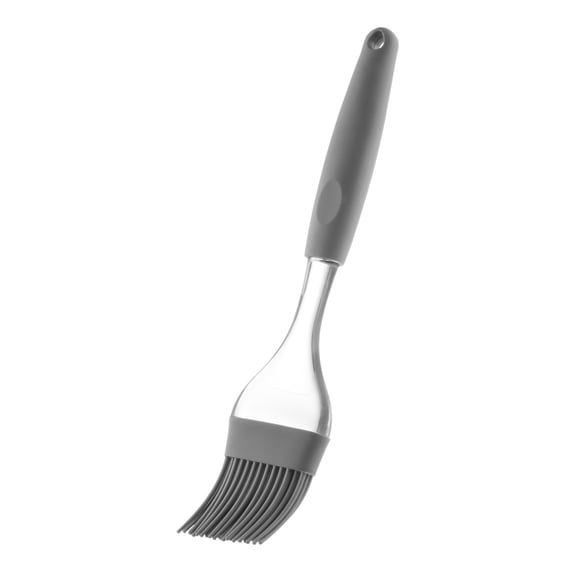 Millvado Silicone Basting Brush: Heat Resistant Cooking Brush for Oil and Sauce - Flexible Food Brush - Dishwasher Safe Basting Brush for Cooking ? Gray Silicone Pastry Brush/BBQ Brushes for Sauce