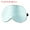 Light Blue, variant on Uxcell Natural Silk Sleep Mask Adjustable Soft Eye Mask Cooling Blackout Eye Cover with Elastic Straps Red