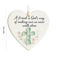 thumbnail image 3 of Dalxymotic Christmas Heart Ornament, Sea Glass Heart Ornament, Friendship Heart Hanging Decor, Gift Keepsake, Christmas Tree Window Hanging Ornament for Home, Tree, Window, Mantel, 3 of 6