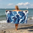 thumbnail image 4 of Lume Wear Large 2 in1 Hooded Beach Towel a 3D Wearable Microfibre Cover Up for Adults. Lightweight Quick Dry for Sun Loungers Travel Swimming Gym Yoga and Sports Summer, 4 of 7