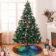 thumbnail image 7 of Lsque Vibrant Rainbow Butterfly A Print Christmas Tree Skirt, Tree Skirt with Ties or Velcro, Perfect for Holiday Decorations, Halloween, and New Year-48", 7 of 7