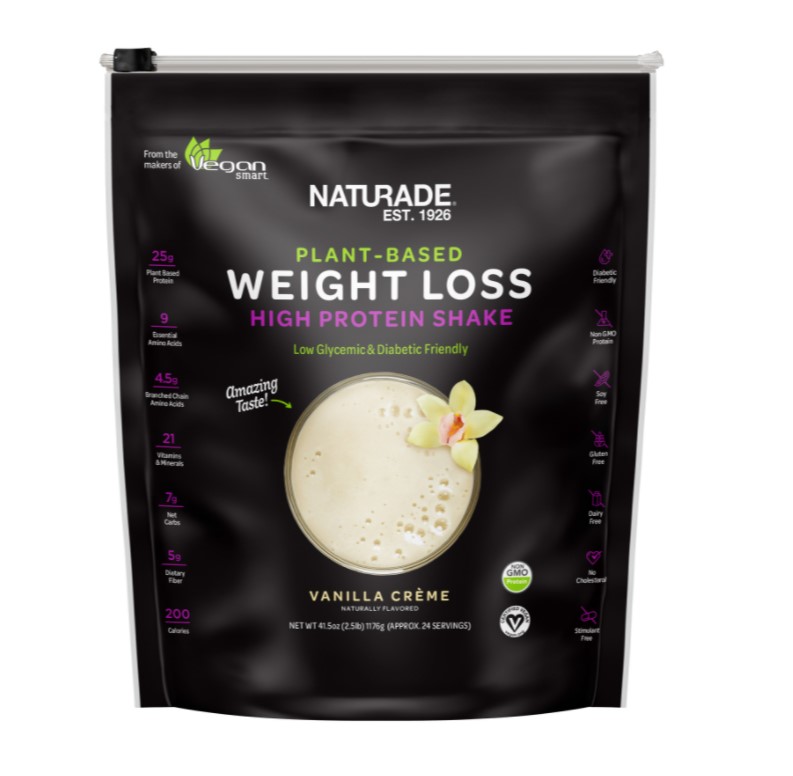 NATURADE PlantBased Weight Loss High Protein Shake, 41.5 oz Vanilla