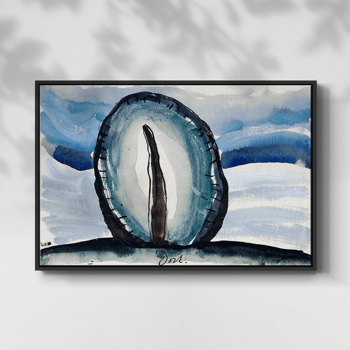 Vintage Landscape-CCXCVIII By Wexford Home Framed in Black Wood Gallery Wrapped Canvas 25 in. x 37 in.