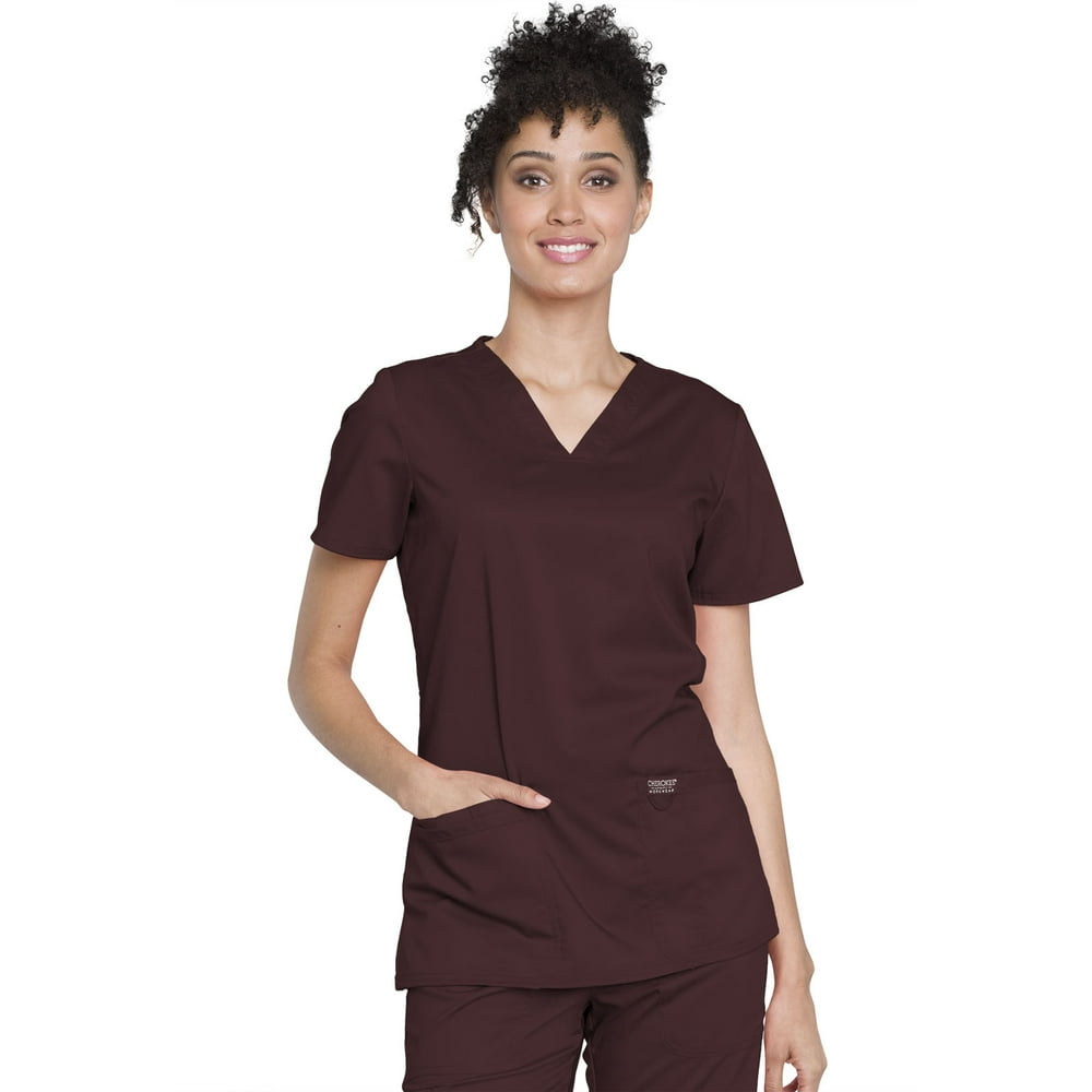 Cherokee Cherokee Workwear Revolution Scrubs Top for Women VNeck