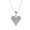 White Gold, variant on Cecilia 18k Yellow Gold Plated Heart Pendant Necklace with Swarovski Crystals for Women