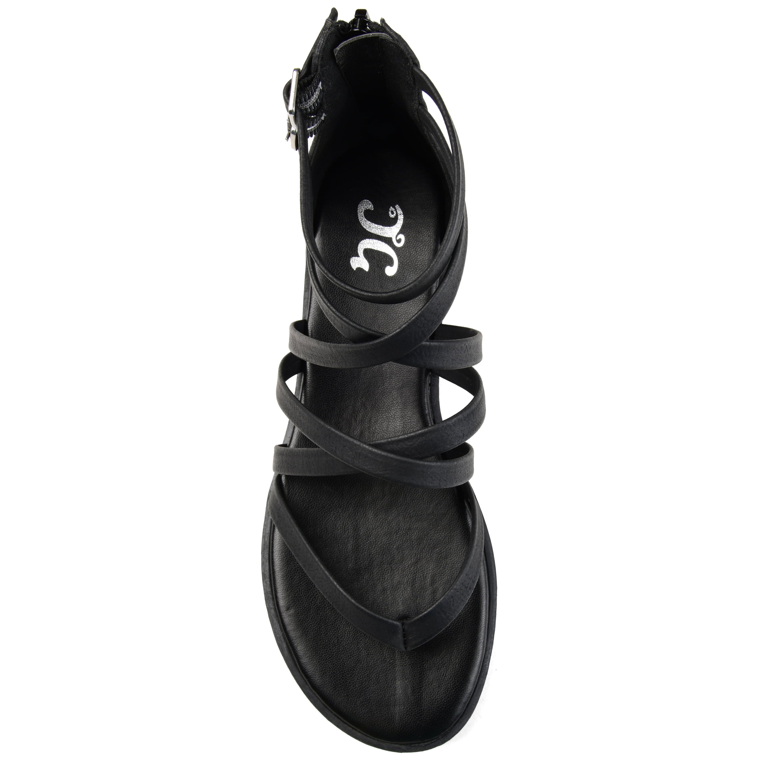 Journee Womens Zailie Gladiator Flat Sandals, Widths Available