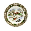 thumbnail image 5 of Gibson Christmas Toile 16 Piece Ceramic Dinnerware Set, 5 of 8