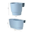 thumbnail image 6 of Hadanceo Hanging Flower Pot Large Capacity Impact Resistance Drain Hole Design Plant Container Flowerpot Garden Supplies, 6 of 8