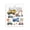 Construction Vehicles Cityscape Collage, variant on Construction Trucks Machinery Black Framed Floater Canvas Wall Art, design by Christine Simpson Art
